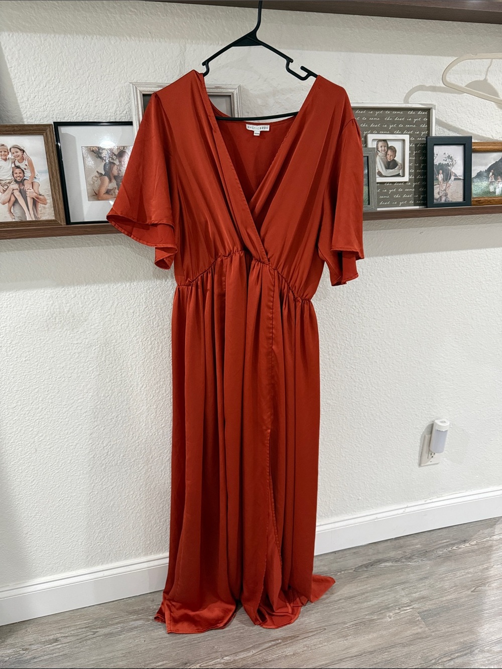 Baltic Born Rust Red Wrap Maxi Dress